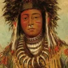 Grafika George Catlin : Chef Indien - Ojibbeway, 1843* De 2 000 Pièces|De 2 000 Pièces