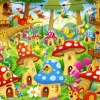 Bluebird Puzzle Gnomes in Mushroom Homes*Enfant Puzzles Pour Enfants|Animaux Sauvages