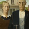 Eurographics Grant Wood - American Gothic*Femme Hommes Et Femmes|Art