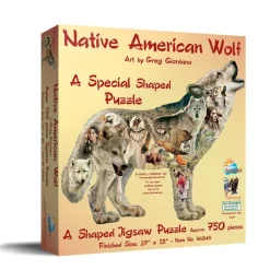 SunsOut Greg Giordano - Native American Wolf*Enfant Forme|Loups