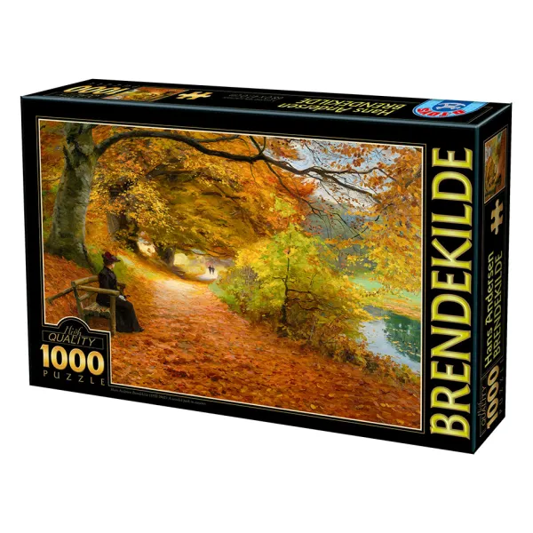 DToys Hans Andersen Brendekilde: A Wooded Path in Autumn* Art|De 1 000 Pièces