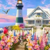 Bluebird Puzzle Heaven By The Ocean* Phares Et Moulins|Cottages Et Châlets