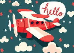 Bluebird Puzzle Hello in the Sky*Enfant Avions Et Objets Volants|Dès 4 Ans : 21 À 30 Pièces