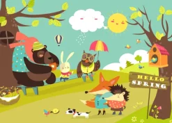 Bluebird Puzzle Hello Spring*Enfant Animaux De La Ferme|Dès 5 Ans : 31 À 49 Pièces