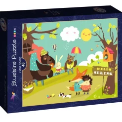 Bluebird Puzzle Hello Spring*Enfant Animaux De La Ferme|Dès 5 Ans : 31 À 49 Pièces