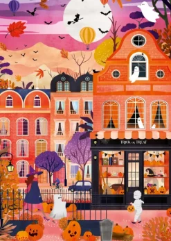 Pieces & Peace Heln.illustration - Des Bonbons ou un Sort*Femme Halloween|De 1 000 Pièces