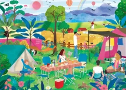Pieces & Peace Heln.illustration - L'Eté au Camping*Femme De 1 500 Pièces|De 1 500 Pièces