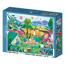 Pieces & Peace Heln.illustration - L'Eté au Camping*Femme De 1 500 Pièces|De 1 500 Pièces