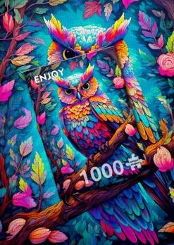 Enjoy Puzzle Hibou Eblouissant* Oiseaux|Animaux De La Forêt