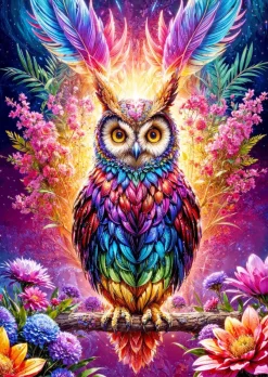 Enjoy Puzzle Hibou Néon* Oiseaux|Animaux De La Forêt