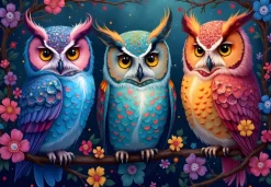 Alipson Puzzle Hiboux et Nuit Enchantée* Forêts, Fleurs Et Jardins|De 1 000 Pièces