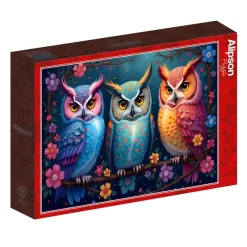Alipson Puzzle Hiboux et Nuit Enchantée* Forêts, Fleurs Et Jardins|De 1 000 Pièces