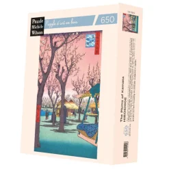Puzzle Michèle Wilson Hiroshige Utagawa - Puzzle en Bois Découpé à la Main - Les Pruniers De Kamata* Puzzles Adultes|Pays D'Asie