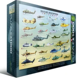 Eurographics Hélicoptères Militaires* Avions Et Objets Volants|De 1 000 Pièces