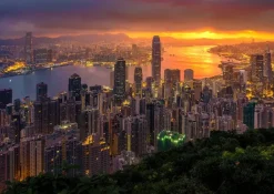 Enjoy Puzzle Hong Kong au Lever du Soleil* Pays D'Asie|Villes Et Villages