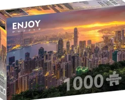 Enjoy Puzzle Hong Kong au Lever du Soleil* Pays D'Asie|Villes Et Villages