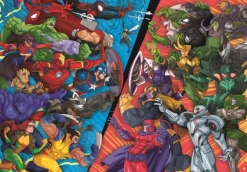 Clementoni Héros Marvel Contre Méchants*Enfant À Partir De 9 Ans|Puzzles Pour Enfants