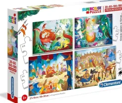 Clementoni Il était une fois - 4 Puzzles Evolutifs (20/60/100/180 Pièces)*Enfant Puzzles Pour Enfants|Dès 9 Ans : 251 À 399 Pièces