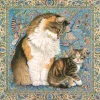 Grafika IVORY CATS - Agneatha and Avril on Persian carpet* Chats|Déco Et Objets
