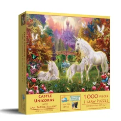 SunsOut Jan Patrik Krasny - Castle Unicorns* Licornes|De 1 000 Pièces