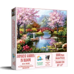 SunsOut Jardin Japonais en Fleurs* Ponts|Forêts, Fleurs Et Jardins