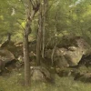 Grafika Kids Jean-Baptiste-Camille Corot : Rochers en Forêt de Fontainebleau, 1860-1865*Enfant Art|Dès 6 Ans : 50 À 100 Pièces