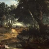 Grafika Jean-Baptiste-Camille Corot : Forêt de Fontainebleau, 1834* De 2 000 Pièces|De 2 000 Pièces