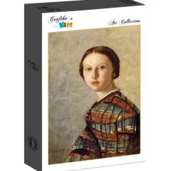 Grafika Kids Jean-Baptiste-Camille Corot : Portrait de Jeune Fille, 1859*Enfant Art|Dès 6 Ans : 50 À 100 Pièces