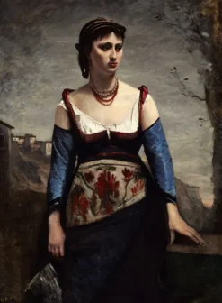 Grafika Jean-Baptiste-Camille Corot : Agostina, 1866* De 2 000 Pièces|De 2 000 Pièces