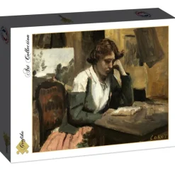 Grafika Jean-Baptiste-Camille Corot : Lecture de Jeune Fille, 1868* De 2 000 Pièces|De 2 000 Pièces