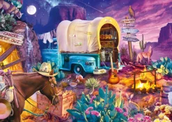 Schmidt Spiele Jeff Haynie - Camping au Far West* Déco Et Objets|Soleil, Lune