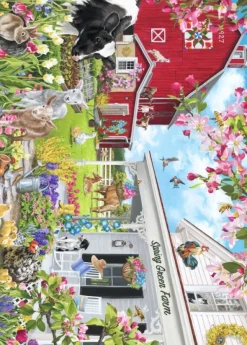 Bluebird Puzzle Joelle McIntyre - Spring Green farm* De 1 500 Pièces|De 1 500 Pièces