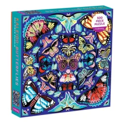 Galison Kaleido-Papillons - Puzzle Familial de 500 Pièces* Carré|De 500 À 999 Pièces