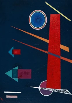 Bluebird Puzzle Kandinsky Vassily - Vassily Kandinsky - Powerful Red, 1928* Art