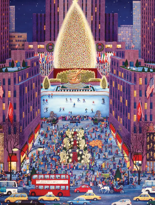 SunsOut Kathy Jakobsen - Rockerfeller Center* Villes Et Villages|Monuments