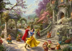 Schmidt Spiele Kinkade Thomas - Thomas Kinkade, Disney, Blanche-Neige - Danse avec le Prince*Enfant Puzzles Pour Enfants|De 1 000 Pièces