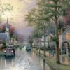 Schmidt Spiele Kinkade Thomas - Thomas Kinkade : Le réveil du village* Rétros Et Nostalgie|Cottages Et Châlets