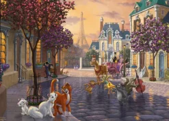 Schmidt Spiele Kinkade Thomas - Thomas Kinkade - Disney - Les Aristochats*Enfant Puzzles Pour Enfants|De 1 000 Pièces