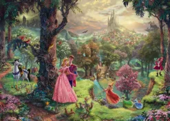 Schmidt Spiele Kinkade Thomas - Thomas Kinkade - Disney, La Belle au Bois Dormant*Enfant Puzzles Pour Enfants|De 1 000 Pièces