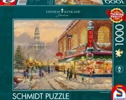 Schmidt Spiele Kinkade Thomas - Thomas Kinkade - Un souhait de Noël*Femme Noël|Villes Et Villages