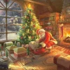 Schmidt Spiele Kinkade Thomas - Thomas Kinkade - Le Père Noël est là!*Femme Rétros Et Nostalgie|Noël