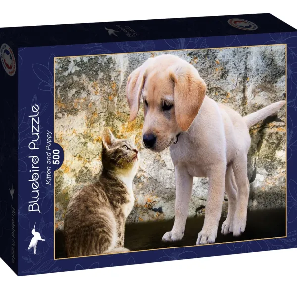 Bluebird Puzzle Kitten and Puppy*Femme Chiens|Chats