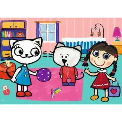 Trefl Kittykit with friends*Enfant Puzzles Pour Enfants|Dès 6 Ans : 50 À 100 Pièces