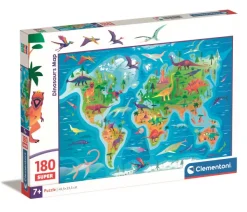 Clementoni La Carte des Dinosaures*Enfant À Partir De 9 Ans|Dinosaures