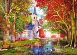 Schmidt Spiele La Chapelle dans la Forêt d'Automne* Églises, Cathédrales Et Mosquées|Forêts, Fleurs Et Jardins