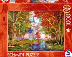 Schmidt Spiele La Chapelle dans la Forêt d'Automne* Églises, Cathédrales Et Mosquées|Forêts, Fleurs Et Jardins