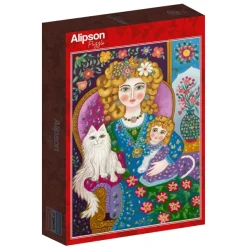 Alipson Puzzle La Dame aux Cheveux d'Or*Femme Chats|Hommes Et Femmes