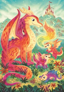 Clementoni La Famille Dragon*Enfant Dragons|Dès 4 Ans : 21 À 30 Pièces