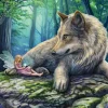 Schmidt Spiele La Fée et son Loup*Femme Loups|Animaux De La Forêt