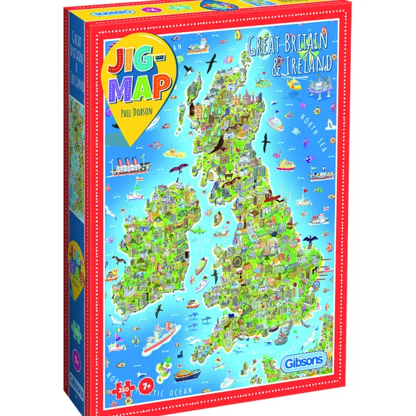 Gibsons La Grande Bretagne et l'Irlande*Femme Humour, Satire Et Wasgij|Cartes Du Monde